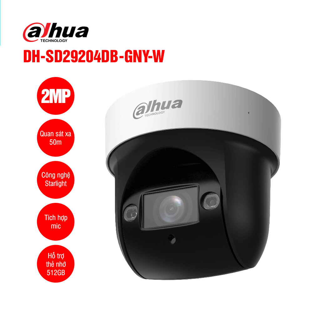 Camera Speed Dome Wifi 2MP DAHUA DH-SD29204DB-GNY-W 1 Camera Speed Dome Wifi 2MP DAHUA DH-SD29204DB-GNY-W