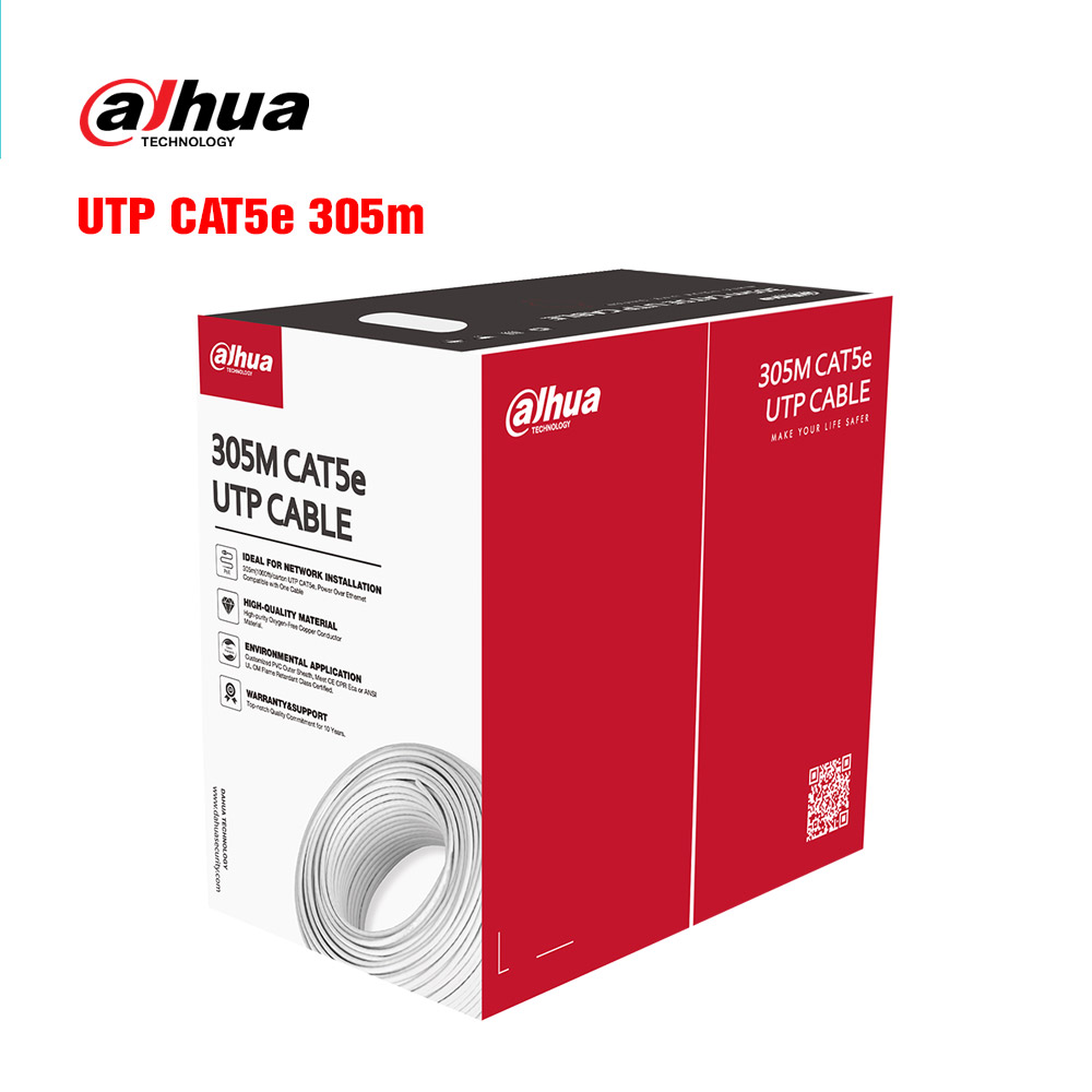 Cáp mạng UTP CAT.5E 305m DAHUA DH-PFM920I-5EUN-h (Vỏ màu Xám) 1 Cáp mạng UTP CAT.5E 305m DAHUA DH-PFM920I-5EUN-h (Vỏ màu Xám)