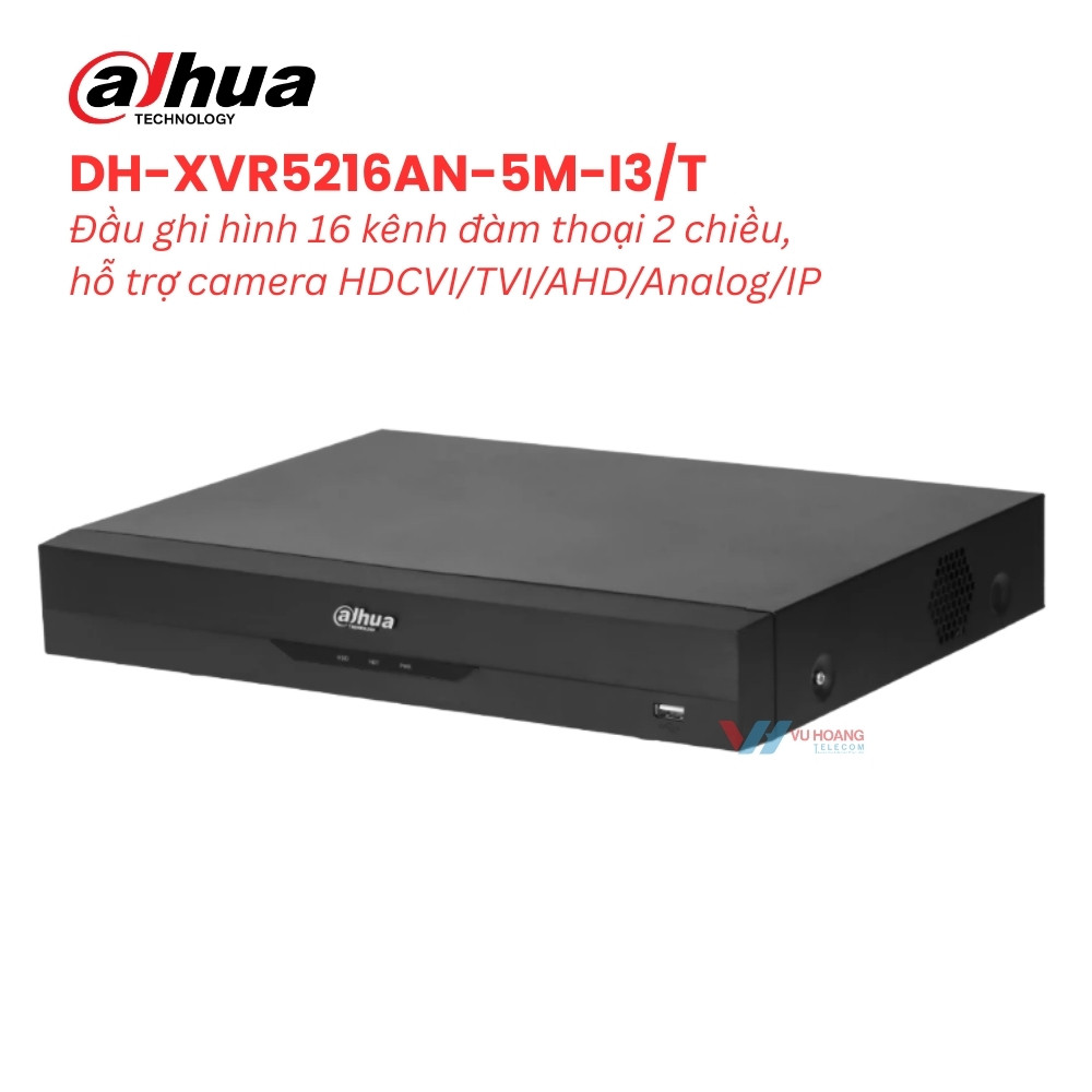 Đầu ghi hình 16 kênh DAHUA DH-XVR5216AN-5M-I3/T 1 Đầu ghi hình 16 kênh DAHUA DH-XVR5216AN-5M-I3/T