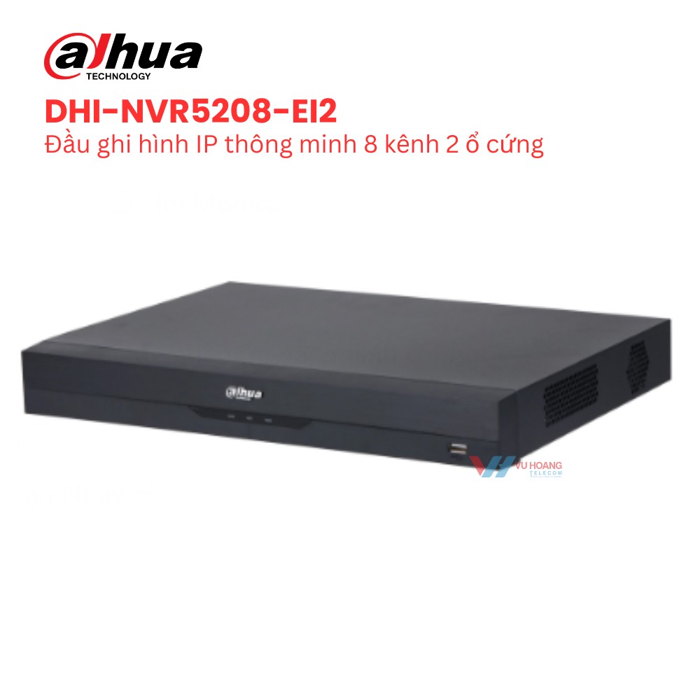 Đầu ghi IP 8 kênh DAHUA DHI-NVR5208-EI2 1 Đầu ghi IP 8 kênh DAHUA DHI-NVR5208-EI2