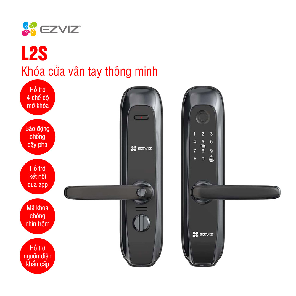 Khóa cửa vân tay thông minh EZVIZ L2S 1 Khóa cửa vân tay thông minh EZVIZ L2S