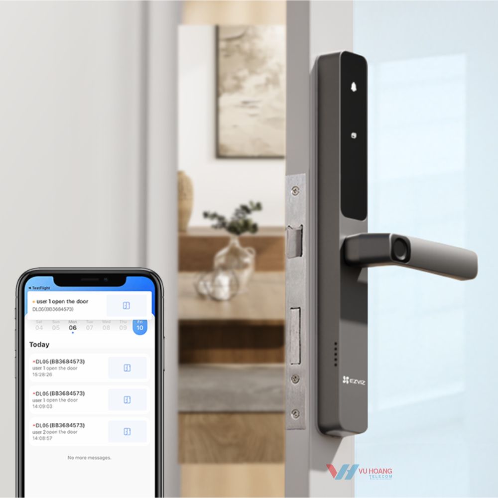 Khóa vân tay thông minh EZVIZ DL06 3 Khóa vân tay thông minh EZVIZ DL06 - Ảnh 3