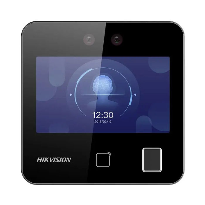 Máy chấm công khuôn mặt + vân tay + Thẻ Mifare HIKVISION DS-K1T343MFWX 1 Máy chấm công khuôn mặt + vân tay + Thẻ Mifare HIKVISION DS-K1T343MFWX