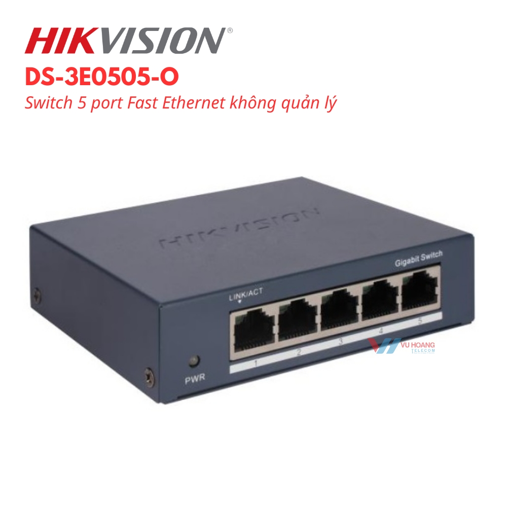 Switch không quản lý 5 cổng HIKVISION DS-3E0505-O 1 Switch không quản lý 5 cổng HIKVISION DS-3E0505-O